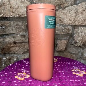 NWT Starbucks Terracotta 100% Recycled Plastic Tumbler 16 oz 473 ML Hot Cup
